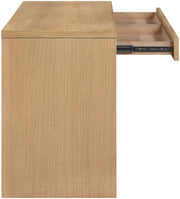 Avro Cane, Solid Wood And Oak Veneer Desk in Natural - 77051Natural-T