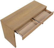 Avro Cane, Solid Wood And Oak Veneer Desk in Natural - 77051Natural-T