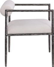 Axis Linen Textured Fabric Upholstered Dining Chair in Beige, Set of 2 - 88090Beige-C