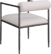 Axis Linen Textured Fabric Upholstered Dining Chair in Beige, Set of 2 - 88090Beige-C