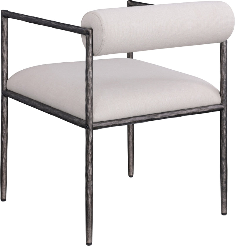 Axis Linen Textured Fabric Upholstered Dining Chair in Beige, Set of 2 - 88090Beige-C