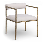 Axis Linen Textured Fabric Upholstered Dining Chair in Beige, Set of 2 - 88097Beige-C