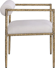 Axis Linen Textured Fabric Upholstered Dining Chair in Beige, Set of 2 - 88097Beige-C