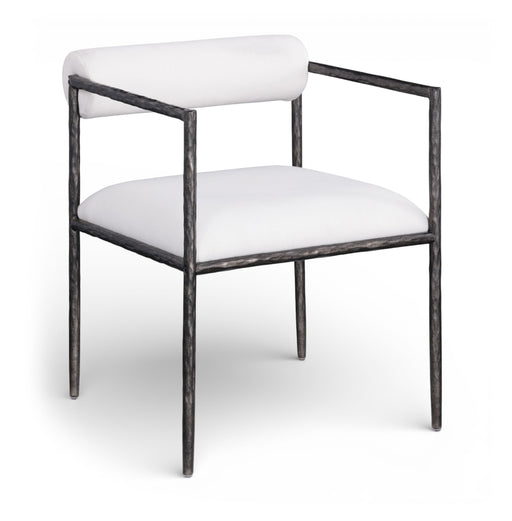 Axis Linen Textured Fabric Upholstered Dining Chair in Cream, Set of 2 - 88090Cream-C
