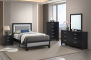 Aya Black  Twin 5 Piece - AYA-BK-T-5PC