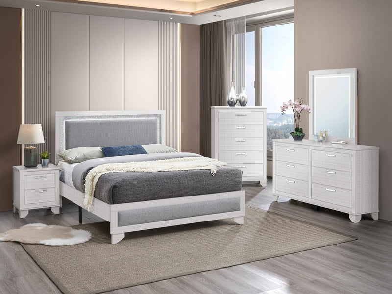 Aya White  Queen 5 Piece - AYA-WT-Q-5PC