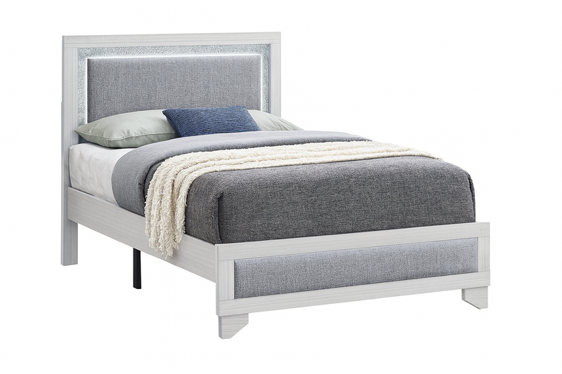 Aya White Twin Bed - AYA-WT-T-BED