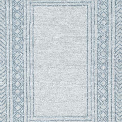 Azelhurst Blue/Ivory/Gray 5' x 7' Area Rug - R407852
