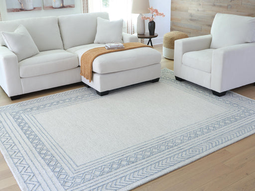 Azelhurst Blue/Ivory/Gray 7'8" x 10' Area Rug - R407851