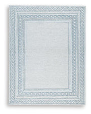 Azelhurst Blue/Ivory/Gray 7'8" x 10' Area Rug - R407851