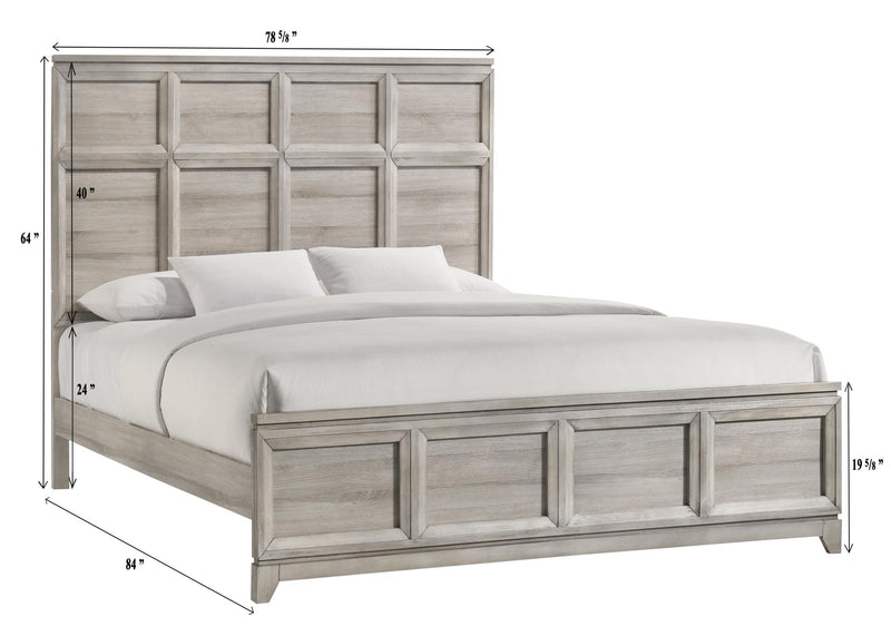 Azteria - Gray Panel King Bed - B336-K-Bed