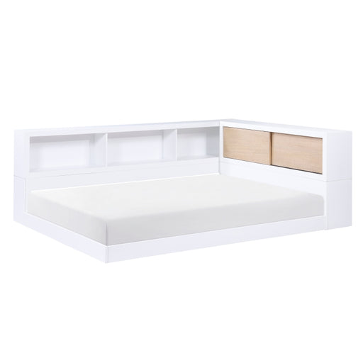 B2012BCF-1BC* (4) Full Bookcase Corner Platform Bed - B2012BCF-1BC*