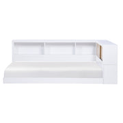 B2012BCT-1BC* (4) Twin Bookcase Corner Platform Bed - B2012BCT-1BC*