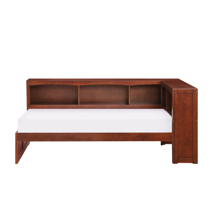 B2013BCDC-1BC* (3) Twin Bookcase Corner Platform Bed - B2013BCDC-1BC*