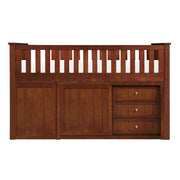 B2013LLDC-1*BC2DR (6) Low Loft Bunk with Bookcase and 2 Dressers - B2013LLDC-1*BC2DR
