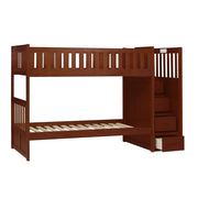 B2013SBDC-1* (4) Twin/Twin Step Bunk Bed - B2013SBDC-1*