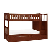 B2013SBDC-1*R (5) Twin/Twin Step Bunk Bed with Twin Trundle - B2013SBDC-1*R