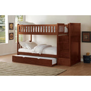 B2013SBDC-1*R (5) Twin/Twin Step Bunk Bed with Twin Trundle - B2013SBDC-1*R