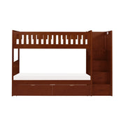 B2013SBDC-1*T (5) Twin/Twin Step Bunk Bed with Storage Boxes - B2013SBDC-1*T
