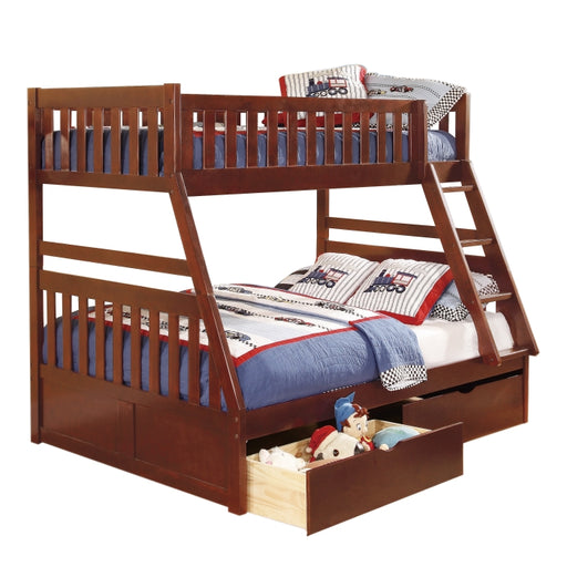 B2013TFDC-1*T (4) Twin/Full Bunk Bed with Storage Boxes - B2013TFDC-1*T