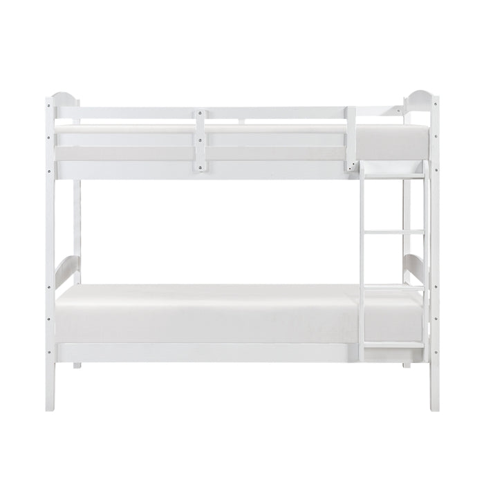 B2022WH-1 Twin/Twin Bunk Bed - B2022WH-1