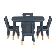 B2024BU-5P 5-Piece Pack Children Table and Chairs Set - B2024BU-5P