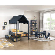 B2024BU-5P 5-Piece Pack Children Table and Chairs Set - B2024BU-5P