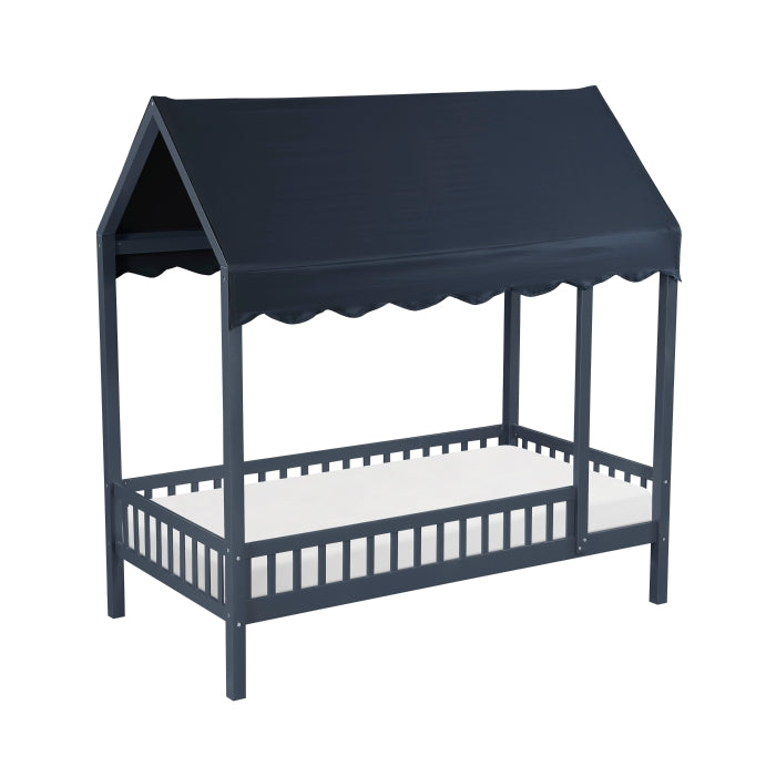 B2024BUCP-1 Twin Canopy Platform Bed - B2024BUCP-1
