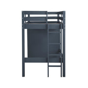 B2024BULTF-1* (6) Twin/Full Loft Bunk Bed with Chest and Hidden Desk - B2024BULTF-1*
