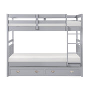 B2024GY-1* (3) Twin/Twin Bunk Bed - B2024GY-1*