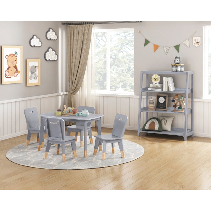 B2024GY-16S3 Bookcase, 3 Fixed Shelves - B2024GY-16S3