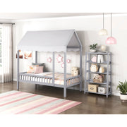 B2024GY-16S4 Bookcase, 4 Fixed Shelves - B2024GY-16S4