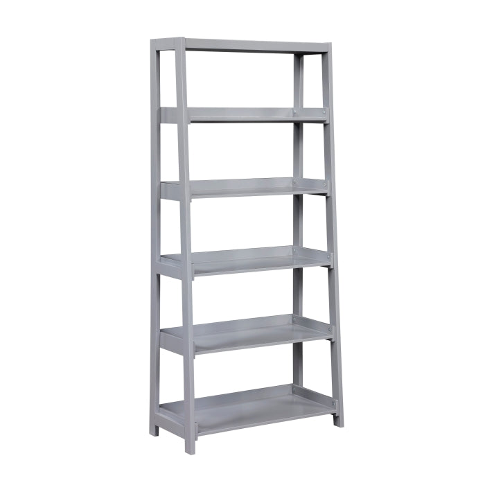 B2024GY-16S5 Bookcase, 5 Fixed Shelves - B2024GY-16S5