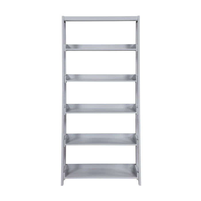 B2024GY-16S5 Bookcase, 5 Fixed Shelves - B2024GY-16S5