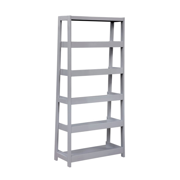 B2024GY-16S5 Bookcase, 5 Fixed Shelves - B2024GY-16S5