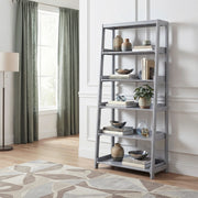 B2024GY-16S5 Bookcase, 5 Fixed Shelves - B2024GY-16S5