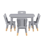 B2024GY-5P 5-Piece Pack Children Table and Chairs Set - B2024GY-5P