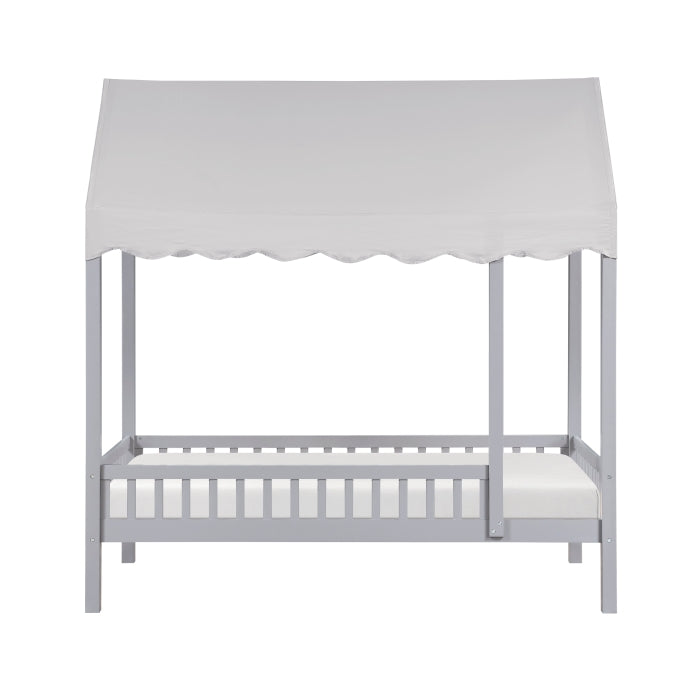 B2024GYCP-1 Twin Canopy Platform Bed - B2024GYCP-1