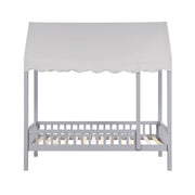 B2024GYCP-1 Twin Canopy Platform Bed - B2024GYCP-1