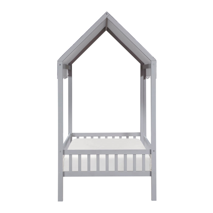 B2024GYCP-1 Twin Canopy Platform Bed - B2024GYCP-1