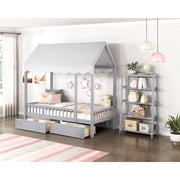 B2024GYCP-1 Twin Canopy Platform Bed - B2024GYCP-1