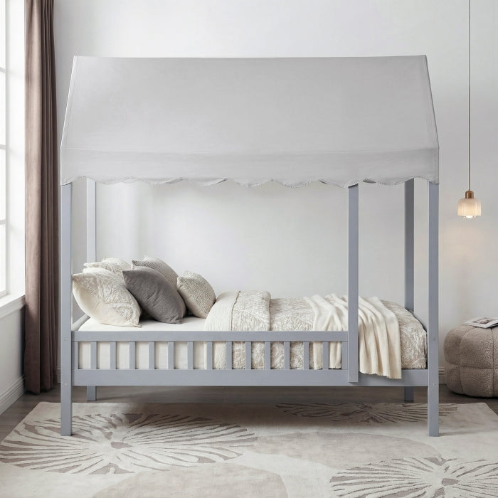 B2024GYCP-1 Twin Canopy Platform Bed - B2024GYCP-1