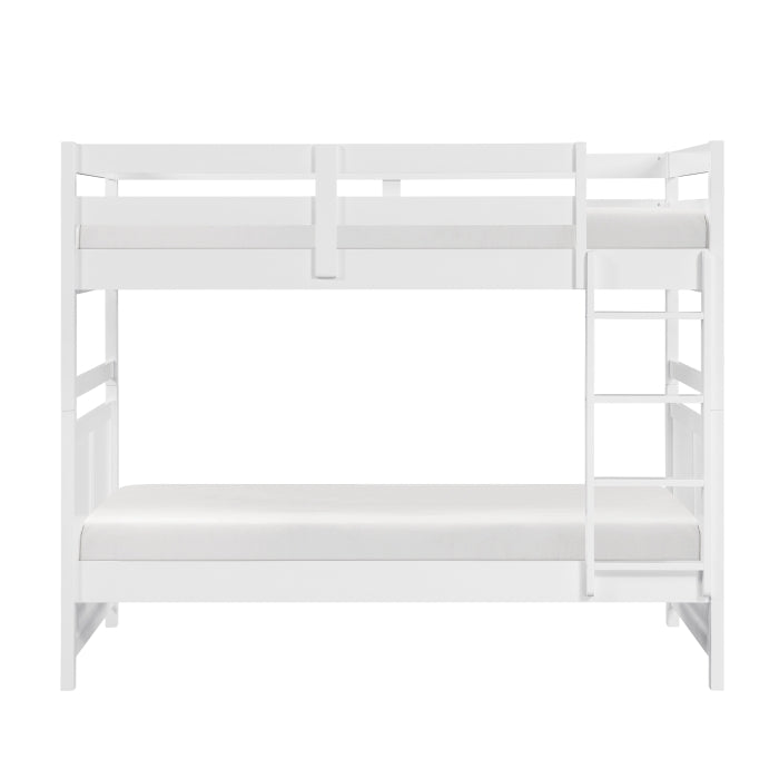 B2024WH-1* (3) Twin/Twin Bunk Bed - B2024WH-1*