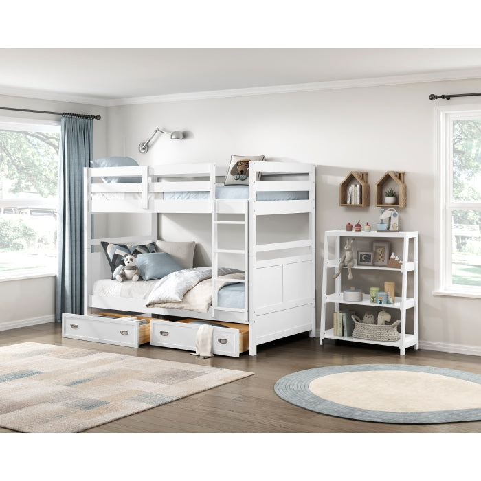 B2024WH-1* (3) Twin/Twin Bunk Bed - B2024WH-1*