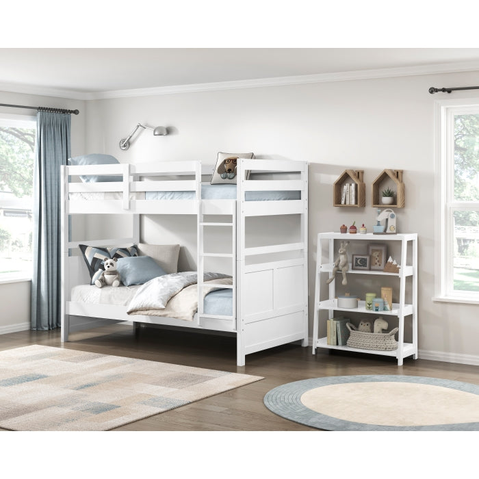 B2024WH-16S3 Bookcase, 3 Fixed Shelves - B2024WH-16S3