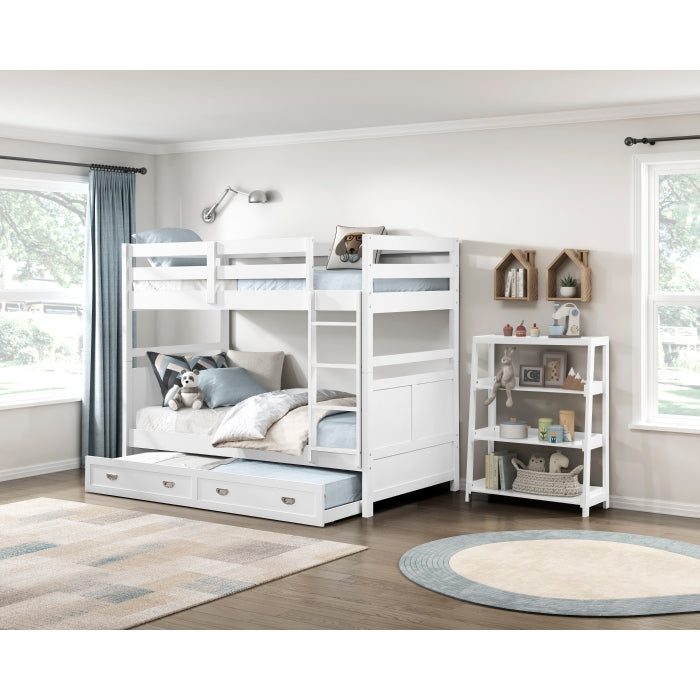B2024WH-16S3 Bookcase, 3 Fixed Shelves - B2024WH-16S3