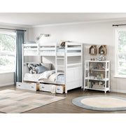 B2024WH-16S3 Bookcase, 3 Fixed Shelves - B2024WH-16S3