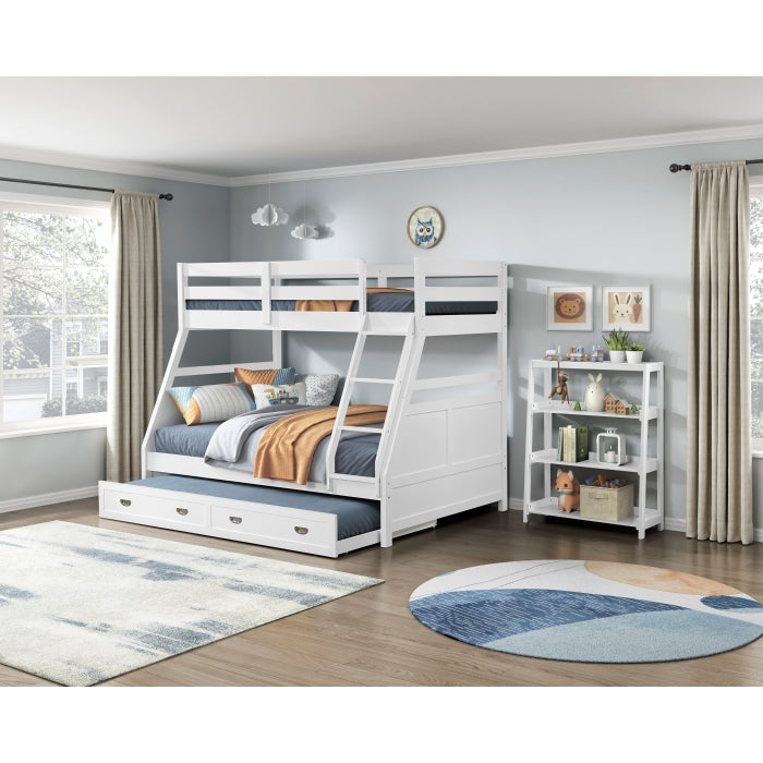 B2024WH-16S3 Bookcase, 3 Fixed Shelves - B2024WH-16S3