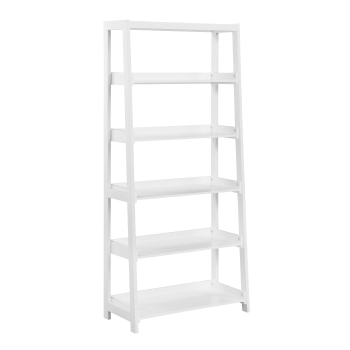 B2024WH-16S5 Bookcase, 5 Fixed Shelves - B2024WH-16S5