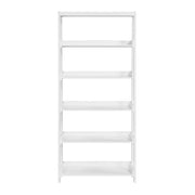 B2024WH-16S5 Bookcase, 5 Fixed Shelves - B2024WH-16S5